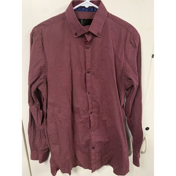 Versace Modern Fit 1969 Italia Long-sleeved Button down Shirt Size M, 15 1/2 - Picture 1 of 9